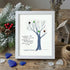 Family Tree Sea Glass Framed Art - White - 8" X 6" - image 13