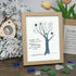 Family Tree Sea Glass Framed Art - Oak - 8" X 6" - image 10