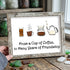 Cherished Friendship & Warm Coffee Sea Glass Framed Art - Retro White - 6" X 8" - image 17