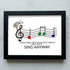 Music & Bird "Sing Anyway" Sea Glass Framed Art - Black - 6" X 8" - image 15