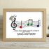 Music & Bird "Sing Anyway" Sea Glass Framed Art - Oak - 6" X 8" - image 13