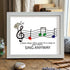 Music & Bird "Sing Anyway" Sea Glass Framed Art - White - 6" X 8" - image 16