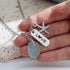 Coastal Boho Starfish & LOVE Tag Aqua Sea Glass Necklace - image 5