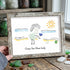 Summer Beach Crazy Sea Glass Lady Framed Art - Retro White - 6" X 8" - image 17