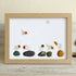 Coastal Bird Gathering Sea Glass Framed Art - Oak - 6" X 8" - image 13