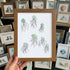 Ocean Drift Coastal Jellyfish Sea Glass Framed Art - Walnut Brown - 8" X 6" - image 11
