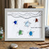 Tide & Turtles South Padre Island Sea Glass Framed Art - White - 6" X 8" - image 16