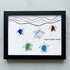 Tide & Turtles South Padre Island Sea Glass Framed Art - Black - 6" X 8" - image 15