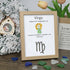 Virgo Essence Zodiac Sea Glass Framed Art - Oak - 8" X 6" - image 10