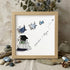 Adventure Begins Graduation Sea Glass Framed Art - Oak - 8" X 8" - image 5