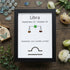 Libra Balance Zodiac Sea Glass Framed Art - Black - 8" X 6" - image 12