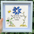 Sunshine People Flower & Yellow Bird Sea Glass Framed Art - image 0