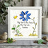 Sunshine People Flower & Yellow Bird Sea Glass Framed Art - White - 8" X 8" - image 7