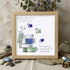 Book Lover Inspirational Quote Sea Glass Framed Art - Oak - 8" X 8" - image 5