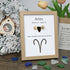 Aries Fire Zodiac Sea Glass Framed Art - Oak - 8" X 6" - image 10