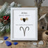 Aries Fire Zodiac Sea Glass Framed Art - White - 8" X 6" - image 13