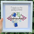 Friends Are the Family We Choose Birds Sea Glass Framed Art - image 0