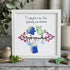 Friends Are the Family We Choose Birds Sea Glass Framed Art - White - 8" X 8" - image 7