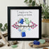 Friends Are the Family We Choose Birds Sea Glass Framed Art - Black - 8" X 8" - image 6