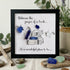 Enjoy In a Good Book Book Lover Sea Glass Framed Art - Black - 8" X 8" - image 8