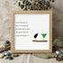 Inspirational Quote Sea Glass Framed Art - Oak - 8" X 8" - image 8