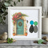 Our New House Warm Home Sea Glass Framed Art - White - 8" X 8" - image 10