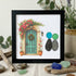 Our New House Warm Home Sea Glass Framed Art - Black - 8" X 8" - image 9