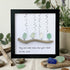 Heartful Melody Music Faith Bird Sea Glass Framed Art - Black - 8" X 8" - image 9