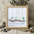 Heartful Melody Music Faith Bird Sea Glass Framed Art - Oak - 8" X 8" - image 8