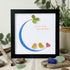 Love You to the Moon and Back Sea Glass Framed Art - Black - 8" X 8" - image 11