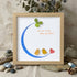 Love You to the Moon and Back Sea Glass Framed Art - Oak - 8" X 8" - image 10