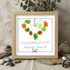 Timeless Love Multicolor Heart Sea Glass Framed Art - Oak - 8" X 8" - image 8