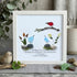 Goodbyes Are Not Forever Bird Scene Sea Glass Framed Art - White - 8" X 8" - image 10
