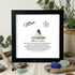 "Mom: Unconditional Love" Customizable Name Sea Glass Framed Art - Black - 8" X 8" - image 9