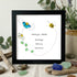 Mothe's Love Bee & Flowers Sea Glass Framed Art For Mom - Black - 8" X 8" - image 9