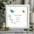 Mothe's Love Bee & Flowers Sea Glass Framed Art For Mom - White - 8" X 8" - image 10
