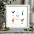 "Life Is Better With A Cocktail" Sea Glass Framed Art - White - 8" X 8" - image 10