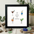 "Life Is Better With A Cocktail" Sea Glass Framed Art - Black - 8" X 8" - image 9