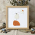 Little Bird & Daisy Nature-Inspired Sea Glass Framed Art - Oak - 8" X 8" - image 9