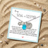 Swirl & Star Pearl Accents Aqua Sea Glass Necklace - image 2