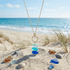 Ocean Gradient Blue Sea Glass Gold Chain Necklace - image 2