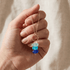 Ocean Gradient Blue Sea Glass Gold Chain Necklace - image 6