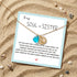 Night At The Shore Moonlit Charm Aqua Sea Glass Necklace - image 2