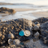 Night At The Shore Moonlit Charm Aqua Sea Glass Necklace - image 7