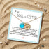 Glitter Starburst Pendant Aqua Sea Glass Necklace - image 2