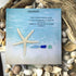 The Sea of Life Friendship Starfish Sea Glass Framed Art - Seaglass Card - 8" X 8" - image 1
