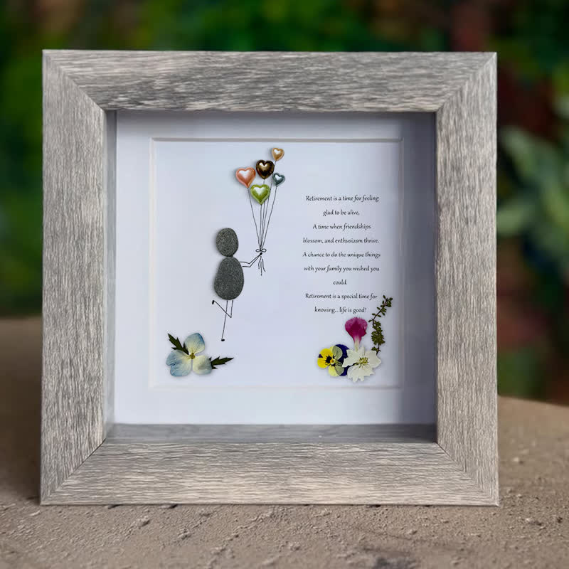 Retirement Is A Time To Thrive Sea Glass Framed Art - image 4