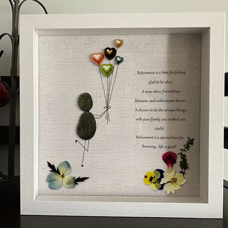 Retirement Is A Time To Thrive Sea Glass Framed Art - image 0