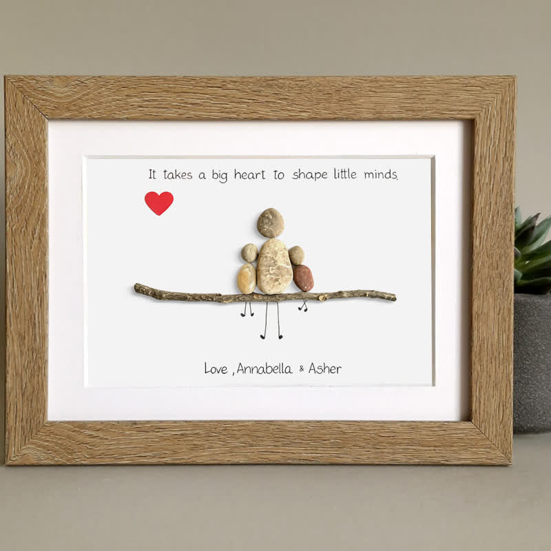 Love & Gratitude For Mom Personalized Name Sea Glass Framed Art - image 3