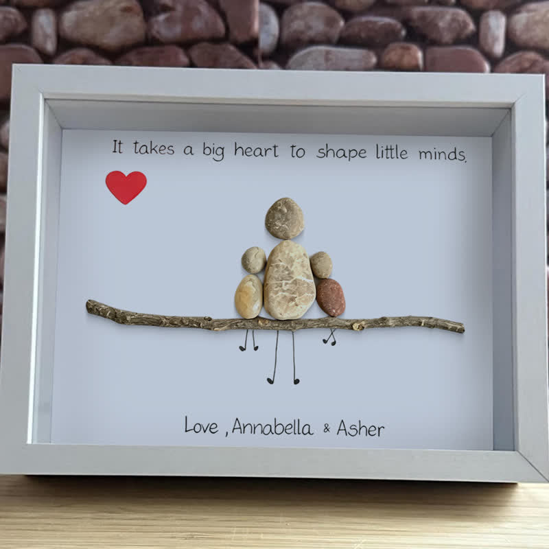Love & Gratitude For Mom Personalized Name Sea Glass Framed Art - image 2